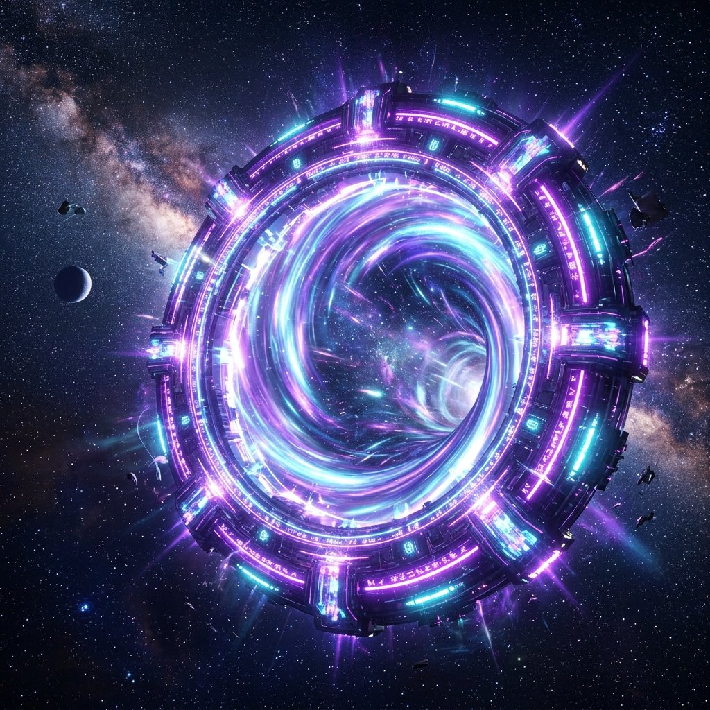 Futuristic vibe visual